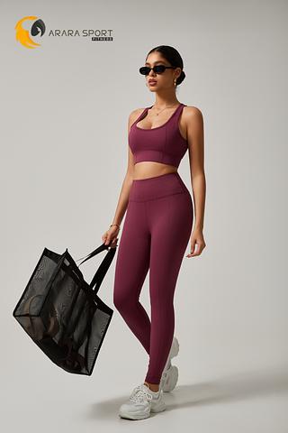 Conjunto calça poliamida sem empina bumbum