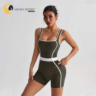 Macaquinho Poliamida Premium Sem Empina Alça Grossa Sem Costura Academia